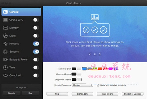 苹果mac电脑硬件检测工具（iStat Menus）v5.10官方正式版