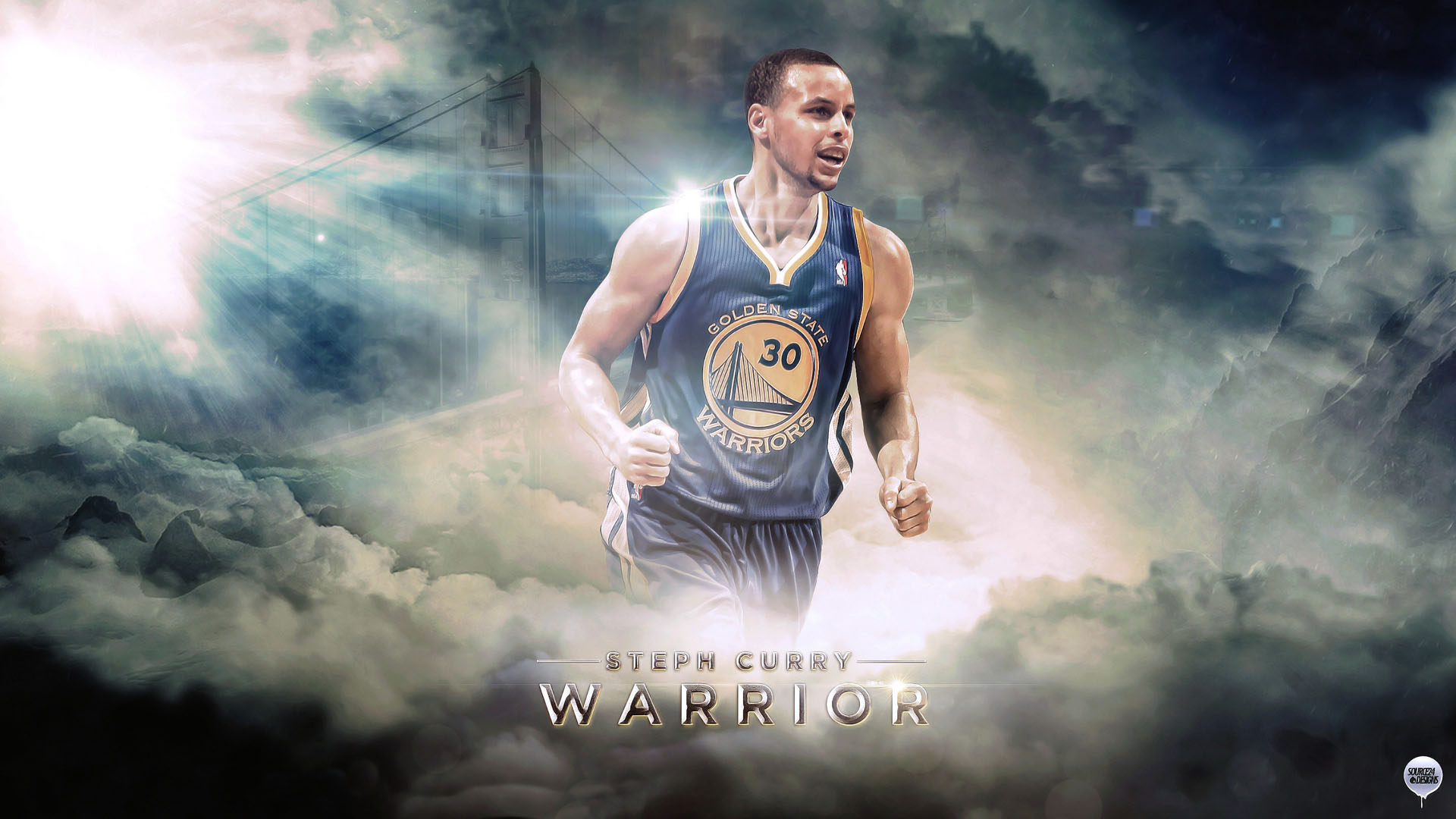NBA体育明星斯蒂芬·库里海报桌面壁纸