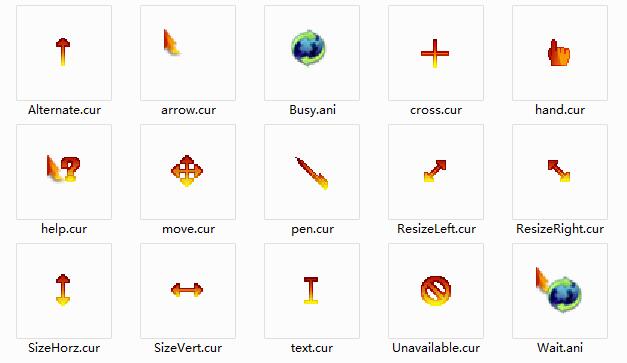 酷炫火焰鼠标指针