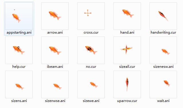 金鱼动画鼠标指针下载